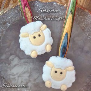 SCHÄFCHEN, HERZ, BLUME, MOPS Maschenstopper