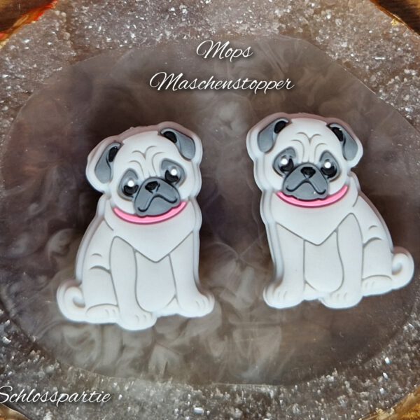 SCHÄFCHEN, HERZ, BLUME, MOPS Maschenstopper – Bild 5