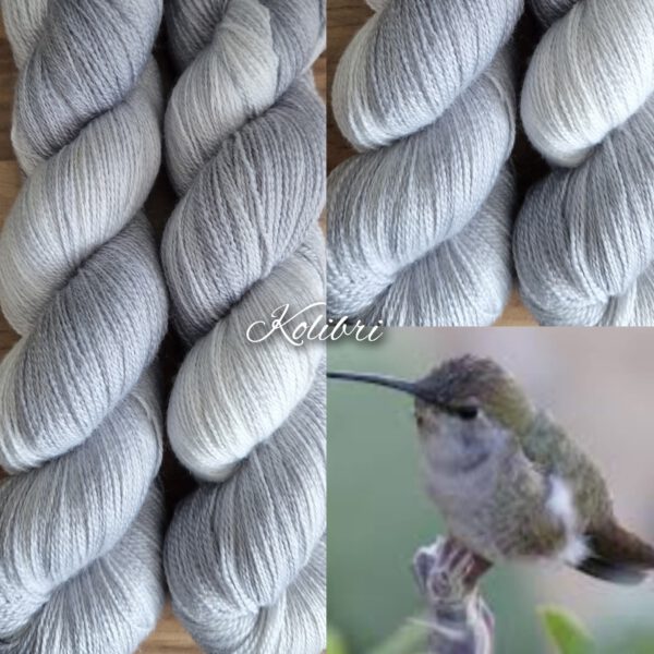 THE FINEST Merino Seide 100g/ 800m (Kolibri)