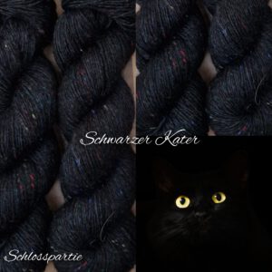 THE ROYALS Tweed Schurwolle 420m/ 100g (schwarzer Kater)