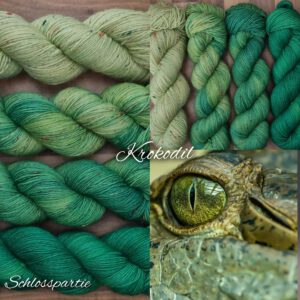 4 x THE ROYALS Tweed Schurwolle 420m/ 100g (Krokodil)