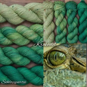 4 x THE ROYALS Tweed Schurwolle 420m/ 100g (Krokodil)
